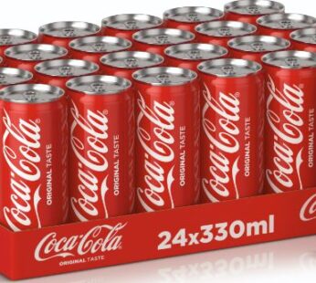 Coke  Cans  330ml  X 24    (Available At Okmart Only)