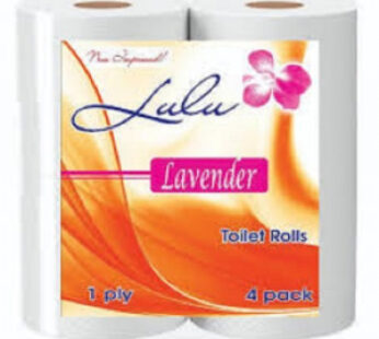 Lulu Lavender White Toilet Rolls 4’s