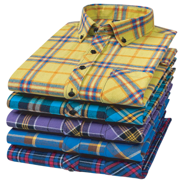 C&A Mens Designer Long Sleeve Check Shirts Each