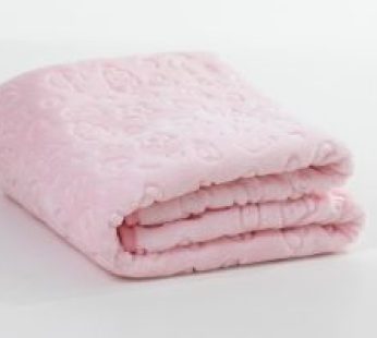 Sesli Mink embossed baby blanket