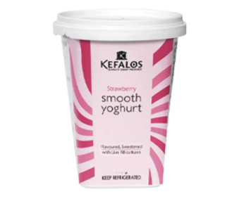 KEFALOS SMOOTH YOGHURT STRAWBERRY 150G