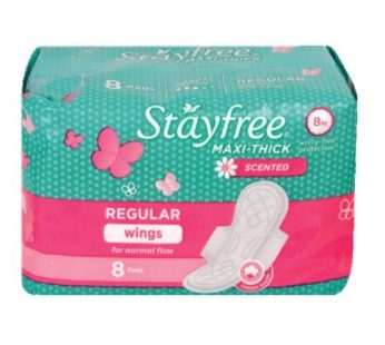 STAY FREE MAXI REG UNSCENT 8’S