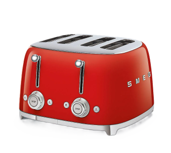 SMEG 4 Slot Toaster – RED