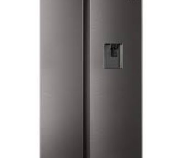 Hisense 508L | Side-by-Side Refrigerator | Titanium Inox Finish